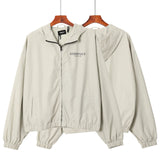Fog Essentials Zipper Hoodie Autumn Double Line Loose Trench Coat Personalized Winter Clothes Popular Hooded Jacket