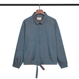 Fog Essentials Zipper Sweatshirt Autumn Fog 6 Th Season Main Line Laser Gradient Ribbon Half Zipper Trench Coat