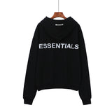 Fog Essentials Hoodie Autumn and Winter New Simple Standard 3M Reflective Drop-Shoulder Thin Terry Sweater