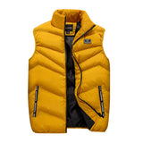 Men's Vest Casual Sleeveless Jacket Men Jacket Vest Man Autumn Winter down Cotton-Padded Vest Men