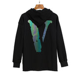 Vlone Hoodie Men's Loose Oversize Couple Hooded plus Size Sports Sweater
