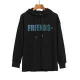 Vlone Hoodie Men's Loose Oversize Couple Hooded plus Size Sports Sweater