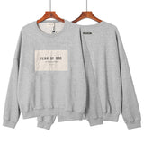 Fog Sweatshirt Essentials Long Sleeve round Neck Sweater Letter Patch round Neck Pullover Men's and Women's Same Bottoming Long Sleeve