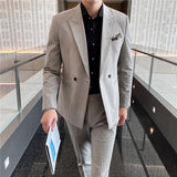 Mens Graduation Outfits Casual Suit Two-Piece Suit Men's plus Size Wedding Casual Best Man Slim Fit Business Suit Suit