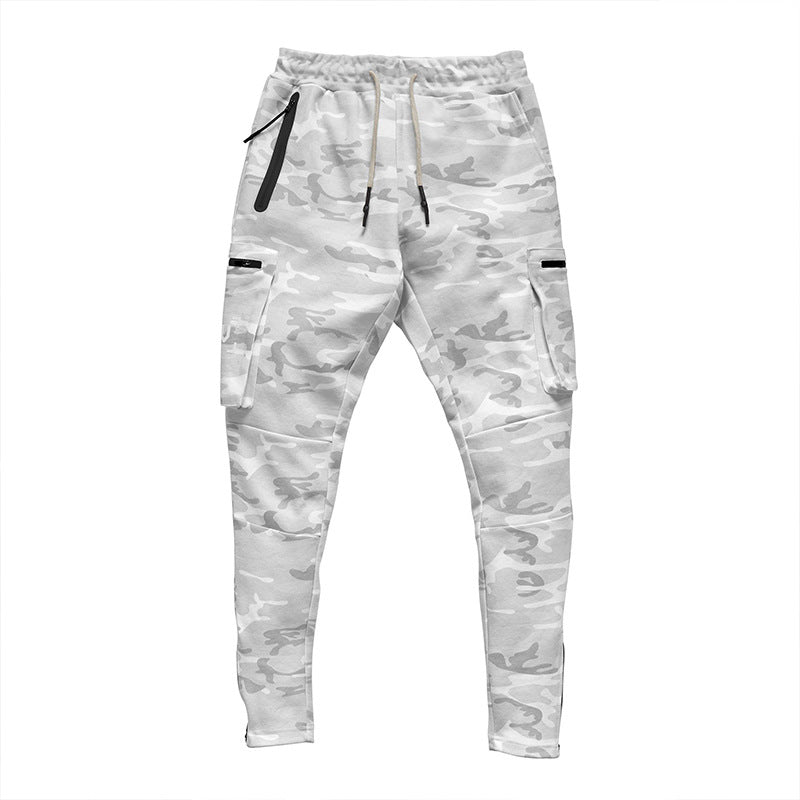 Spring and Autumn Casual Pants Men's Loose Straight Multi-Pocket Overalls Jogging Sports Pants Men Sports Pant