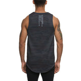 Fitness Mens Sleeveless T-shirt Gym Training Tank Tops & Stringer Vests Summer Fashion Men's Vest Workout Casual Sports Men's Clothing plus Size Loose