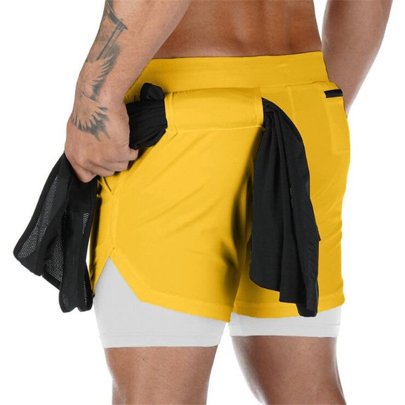 jogging shorts for men Summer Fashion Men's Shorts Casual Men's Double-Layer Shorts Sweatpants Sports Men's Pants