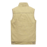 Men's Vest Casual Sleeveless Jacket Men Jacket Autumn and Winter Vest Fleece-Lined Warm and Comfortable Vest Men's Sports