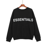 Fog Sweatshirt Essentials Long Sleeve round Neck Sweater 3N Reflective Letter Embroidered Crew Neck Sweater