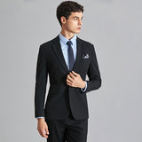 Mens Graduation Outfits Casual Small Suit Men's Jacket Fashionable Slim-Fit Handsome Suit Fashion Two-Piece Suit