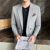 Mens Graduation Outfits Casual Suit Two-Piece Suit Men's plus Size Wedding Casual Best Man Slim Fit Business Suit Suit