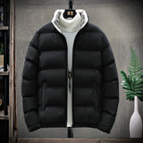 Doudoune Cotton-Padded Coat Men's Winter Thickening Trendy Sports Coat Cotton-Padded Jacket Leisure Warm Fur Collar down Cotton Quilted Jacket