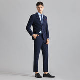 Mens Graduation Outfits Casual Small Suit Men's Jacket Fashionable Slim-Fit Handsome Suit Fashion Two-Piece Suit