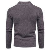 Men's Half-High Collar Slim-Fit Jumper Knitwear plus Size Fashion Casual Bottoming Shirt Men Pullover Sweaters