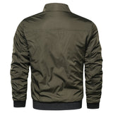 Men's Double-Sided Stand Collar Casual Double-Sided Baseball Collar Flying Men Bomber Jacket