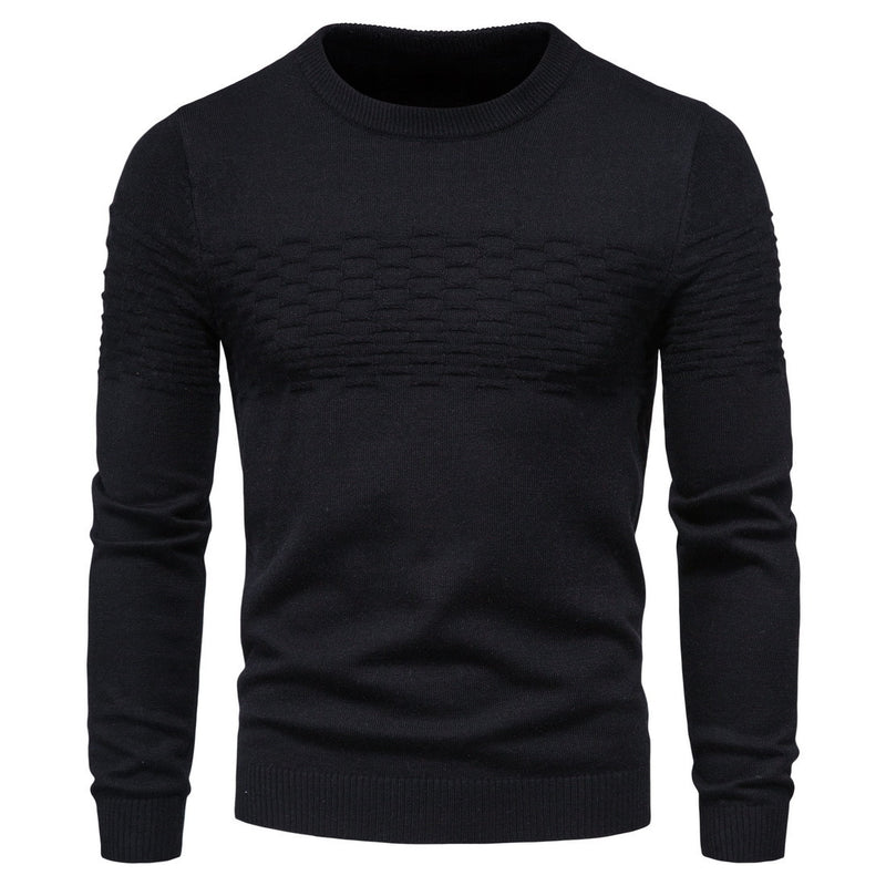 Men's Slim Fit Pullover Crew Neck Sweater Knitwear plus Size Fashion Casual Bottoming Shirt Male Men Pullover Sweaters