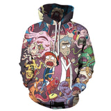 Rick and Morty Pullover Hoodie Sweatshirts 3D Printed Men's Autumn Long-Sleeved Hooded Sweater