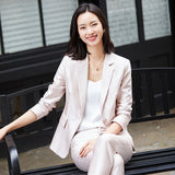 Women Pants Suit Uniform Designs Formal Style Office Lady Bussiness Attire Fall Fashion Business Attire Two Piece Set