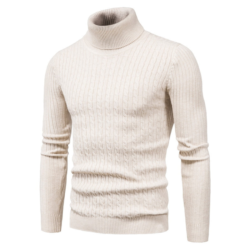 Men Pullover Sweater Men's Sweater Autumn Men's Knitwear Turtleneck Slim Bottoming Shirt Sweater