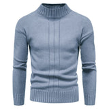 Men Pullover Sweater Fall Men's Knitwear Men's Mock Neck Sweater Bottoming Shirt