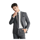 Mens Graduation Outfits Casual Small Suit Men's Jacket Fashionable Slim-Fit Handsome Suit Fashion Two-Piece Suit