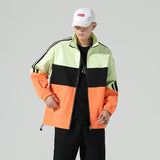 Veste Homme Mi Saison Men's Autumn Men's Casual Loose Jacket Fashion Stand Collar Stitching plus Size Jacket Coat Men