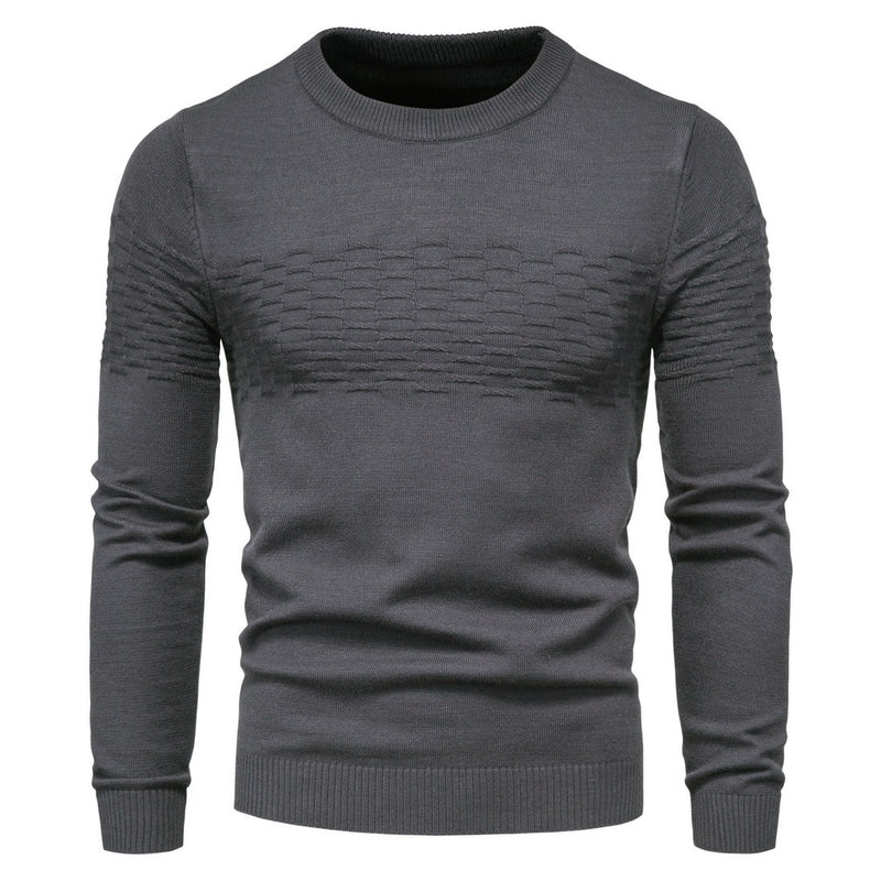 Men's Slim Fit Pullover Crew Neck Sweater Knitwear plus Size Fashion Casual Bottoming Shirt Male Men Pullover Sweaters