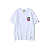A Ape Print T Shirt Summer Casual Short Sleeve T-shirt