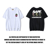 A Ape Print T Shirt Summer Casual Short Sleeve T-shirt