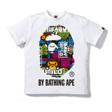 A Ape Print for Kids T Shirt Children's Cotton T-shirt Camouflage Shark Short Sleeve