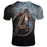 Captain America T Shirt Summer Avengers 3 3DT T-shirt Printed T-shirt