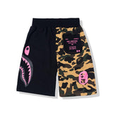 A Ape Print Shorts Color Matching Camouflage Color Printing Cotton Shorts Men's Summer Shorts