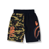 A Ape Print Shorts Color Matching Camouflage Color Printing Cotton Shorts Men's Summer Shorts