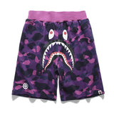 A Ape Print Shorts Trendy Brand Camouflage Teeth Printed Men's Cotton Shorts