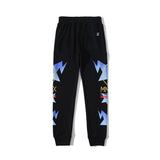 A Ape Print Pant Casual Sports Thin Section Teenagers Pure Cotton Cartoon Trousers