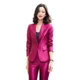Women Pants Suit Uniform Designs Formal Style Office Lady Bussiness Attire Fall Fashion Business Attire Two Piece Set