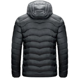 Doudoune Casual Winter Solid Color Coat Men's Clothing Hooded Cotton-Padded Coat