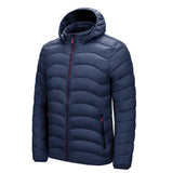 Doudoune Casual Winter Solid Color Coat Men's Clothing Hooded Cotton-Padded Coat