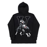 Vlone Hoodie Fall Winter Coat Hip Hop Hoodie Loose Men's and Women's Hoodie