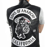 Men's Jacket Sons Of Anarchy Men Fit Jacke Punk & Rock Vest