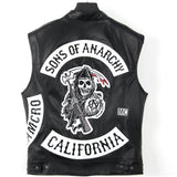 Men's Jacket Sons Of Anarchy Men Fit Jacke Punk & Rock Vest