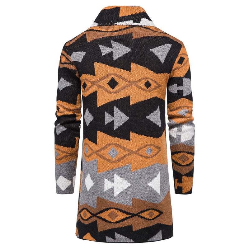 Men Cardigan Sweater Men's Autumn Coat Men's Knitwear Camouflage Cardigan Sweater