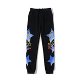 A Ape Print Pant Casual Sports Thin Section Teenagers Pure Cotton Cartoon Trousers