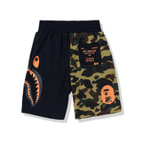 A Ape Print Shorts Color Matching Camouflage Color Printing Cotton Shorts Men's Summer Shorts