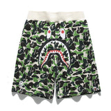 A Ape Print Shorts Trendy Brand Camouflage Teeth Printed Men's Cotton Shorts