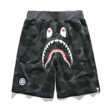 A Ape Print Shorts Trendy Brand Camouflage Teeth Printed Men's Cotton Shorts