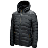 Doudoune Casual Winter Solid Color Coat Men's Clothing Hooded Cotton-Padded Coat