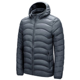 Doudoune Casual Winter Solid Color Coat Men's Clothing Hooded Cotton-Padded Coat