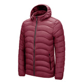 Doudoune Casual Winter Solid Color Coat Men's Clothing Hooded Cotton-Padded Coat