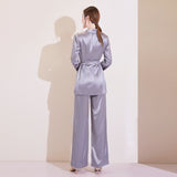 Women Pant Suit Uniform Designs Formal Style Office Lady Bussiness Attire Autumn and Winter Suit Coat Wide Leg Pants Two-Piece Suit